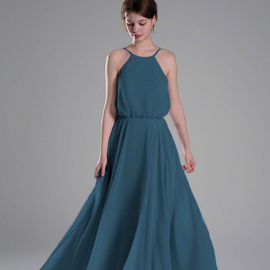 Elegant Sleeveless Adjustable Straps A-line Dresses