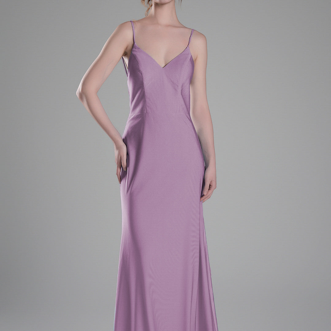 Spaghetti Straps Open Back Wrap Hip Small Tail Dresses