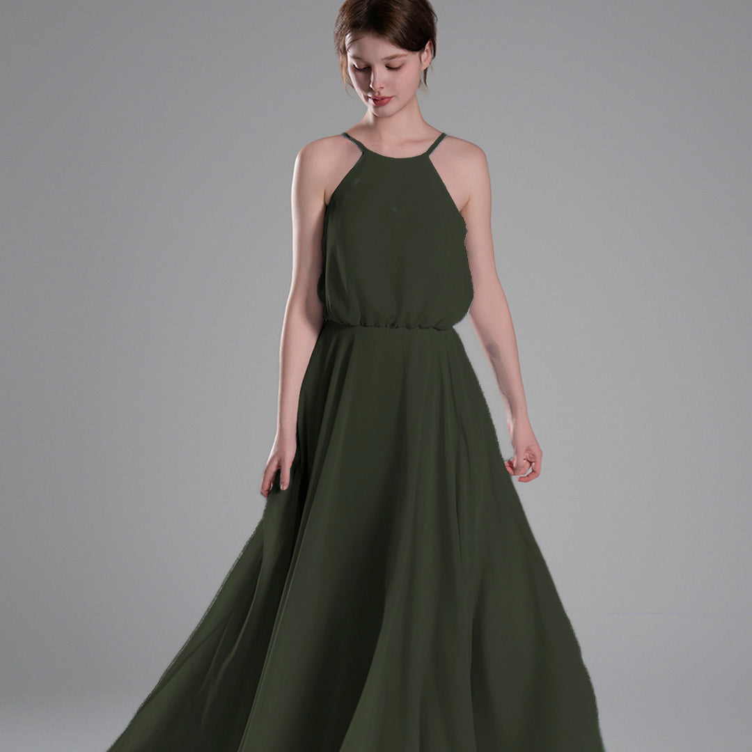 Elegant Sleeveless Adjustable Straps A-line Dresses