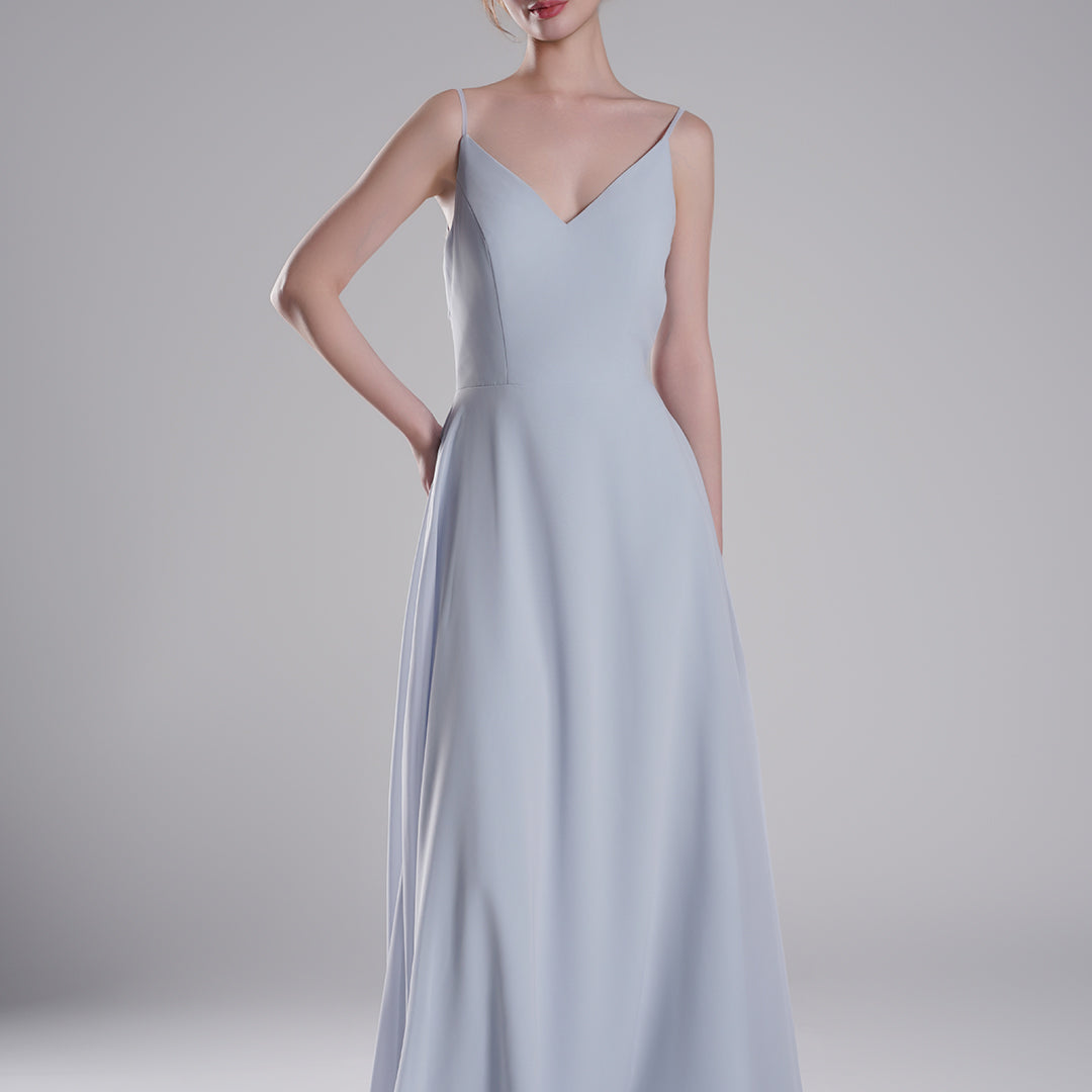 Spaghetti Straps Open Back With Tie Detail Dresses