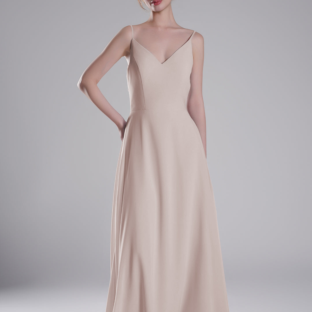 Spaghetti Straps Open Back With Tie Detail Dresses