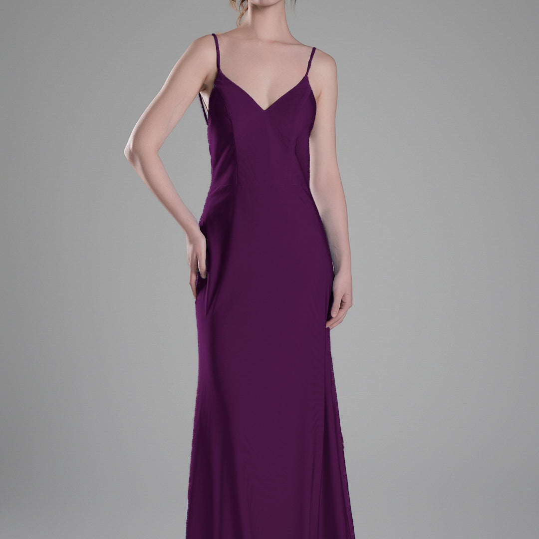 Spaghetti Straps Open Back Wrap Hip Small Tail Dresses