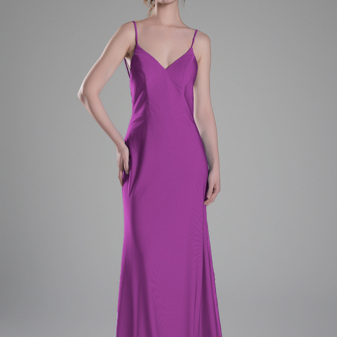 Spaghetti Straps Open Back Wrap Hip Small Tail Dresses