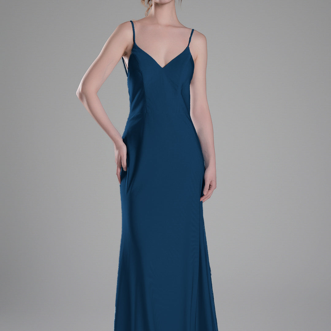 Spaghetti Straps Open Back Wrap Hip Small Tail Dresses