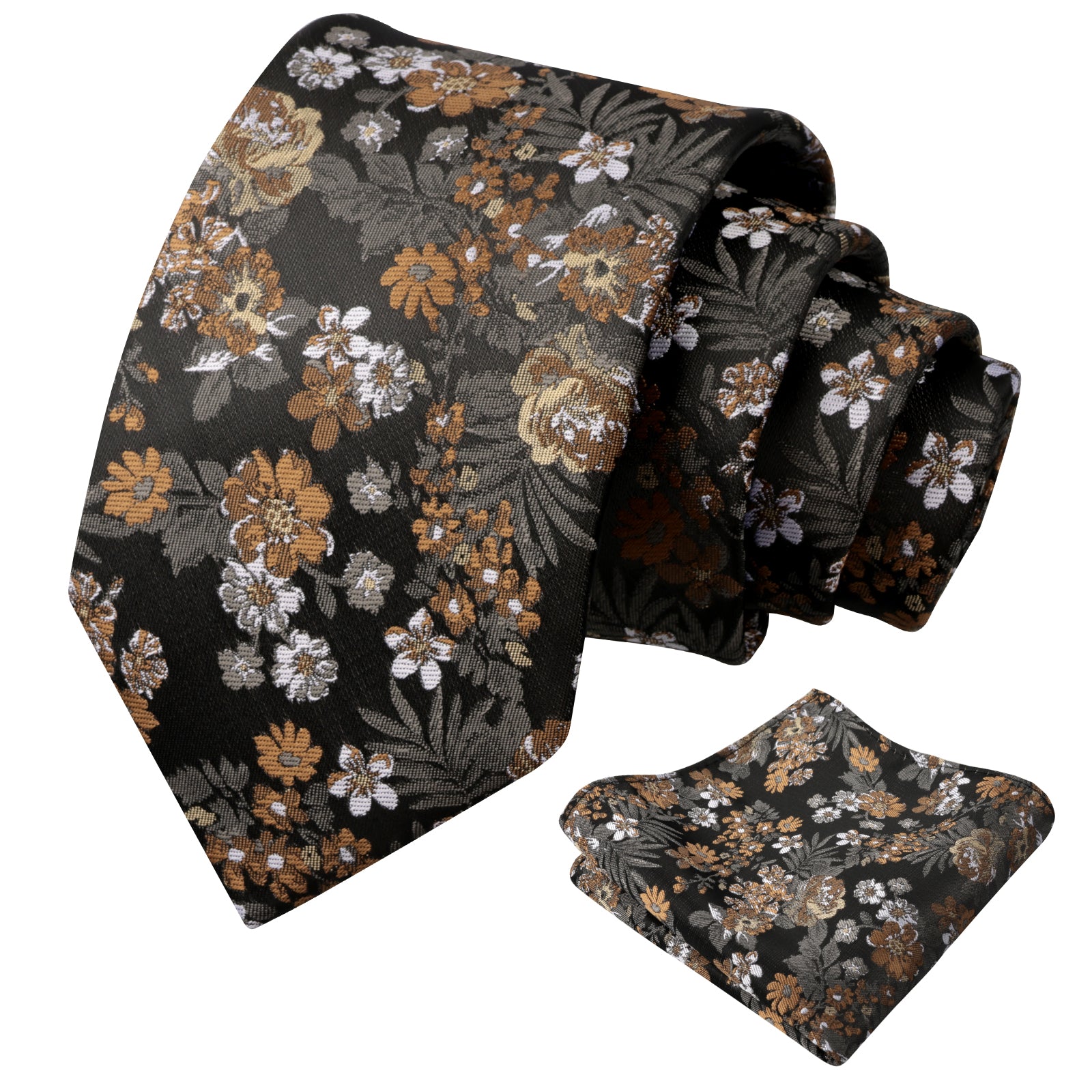 Mens 3.15 Inch Fresh Elegant Floral Tie Set Modern Necktie-923