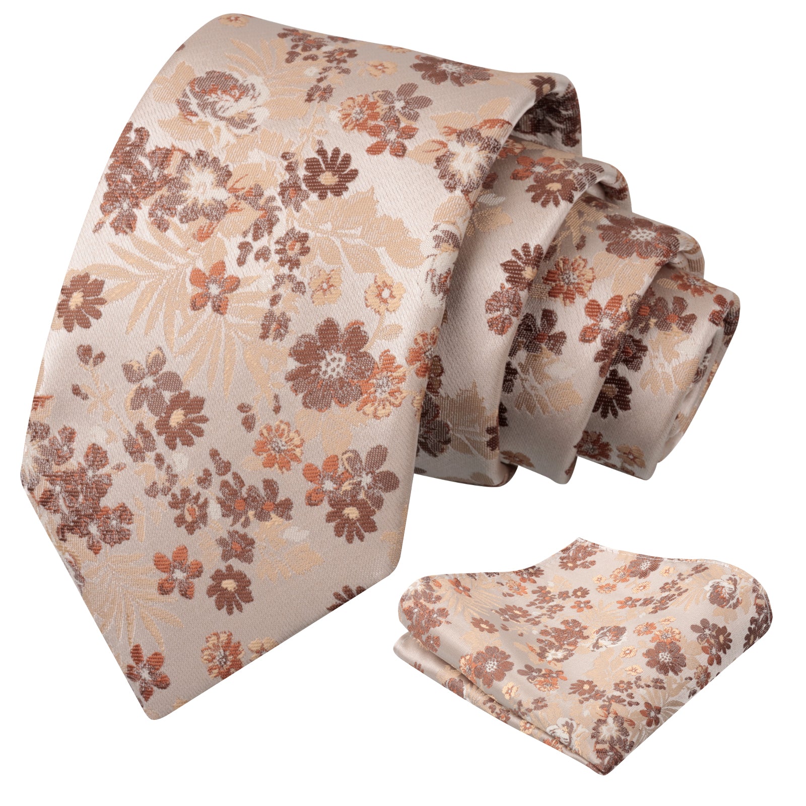 Mens 3.15 Inch Fresh Elegant Floral Tie Set Modern Necktie-923