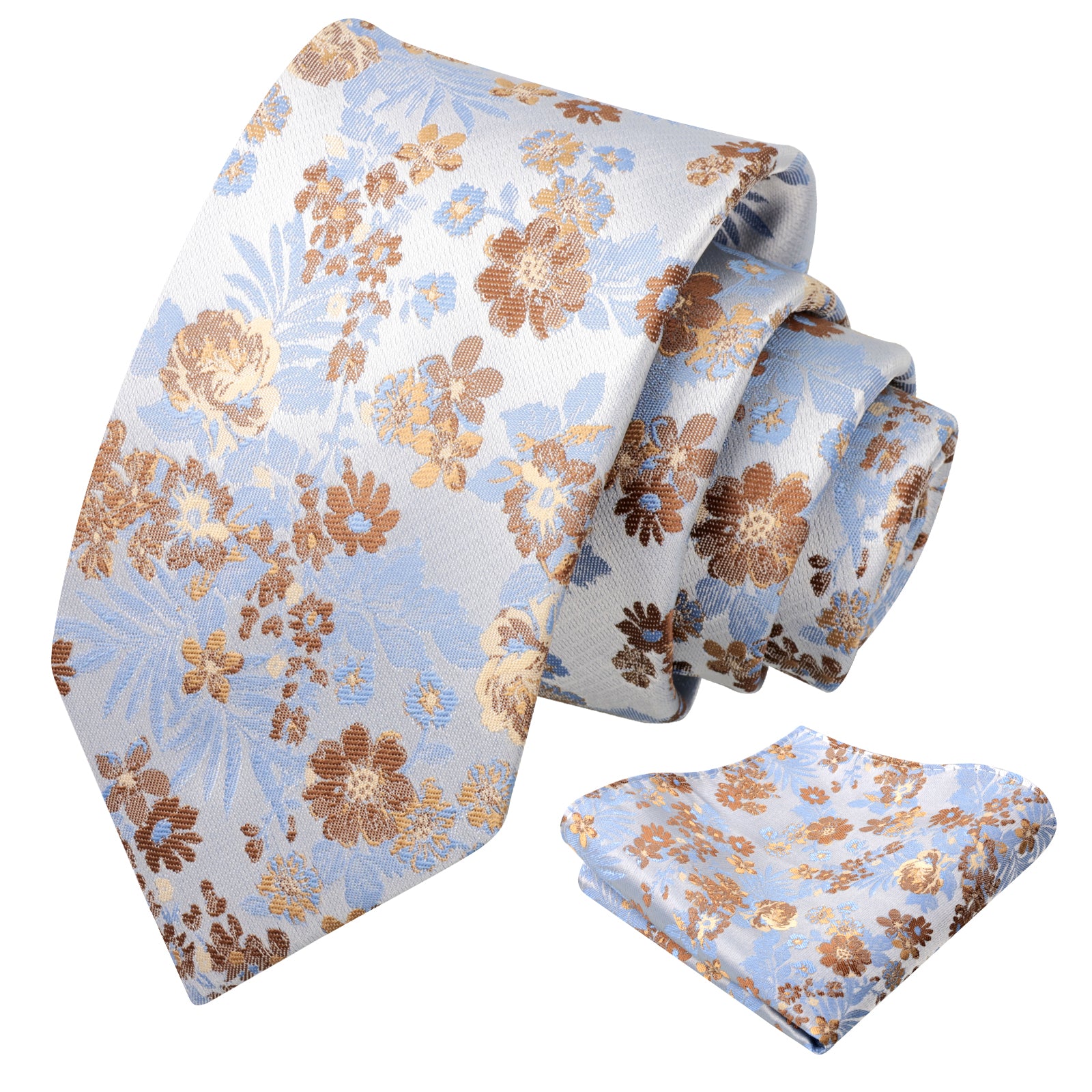 Mens 3.15 Inch Fresh Elegant Floral Tie Set Modern Necktie-923