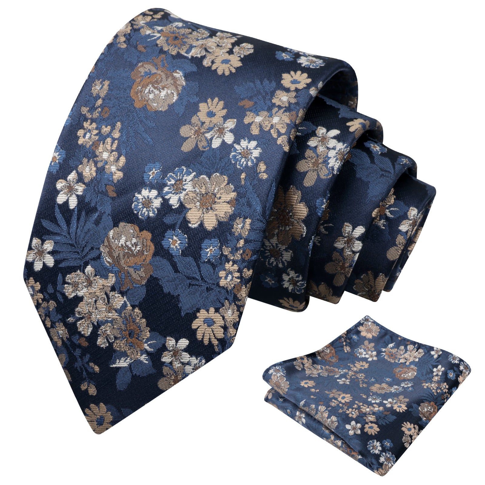 Mens 3.15 Inch Fresh Elegant Floral Tie Set Modern Necktie-923