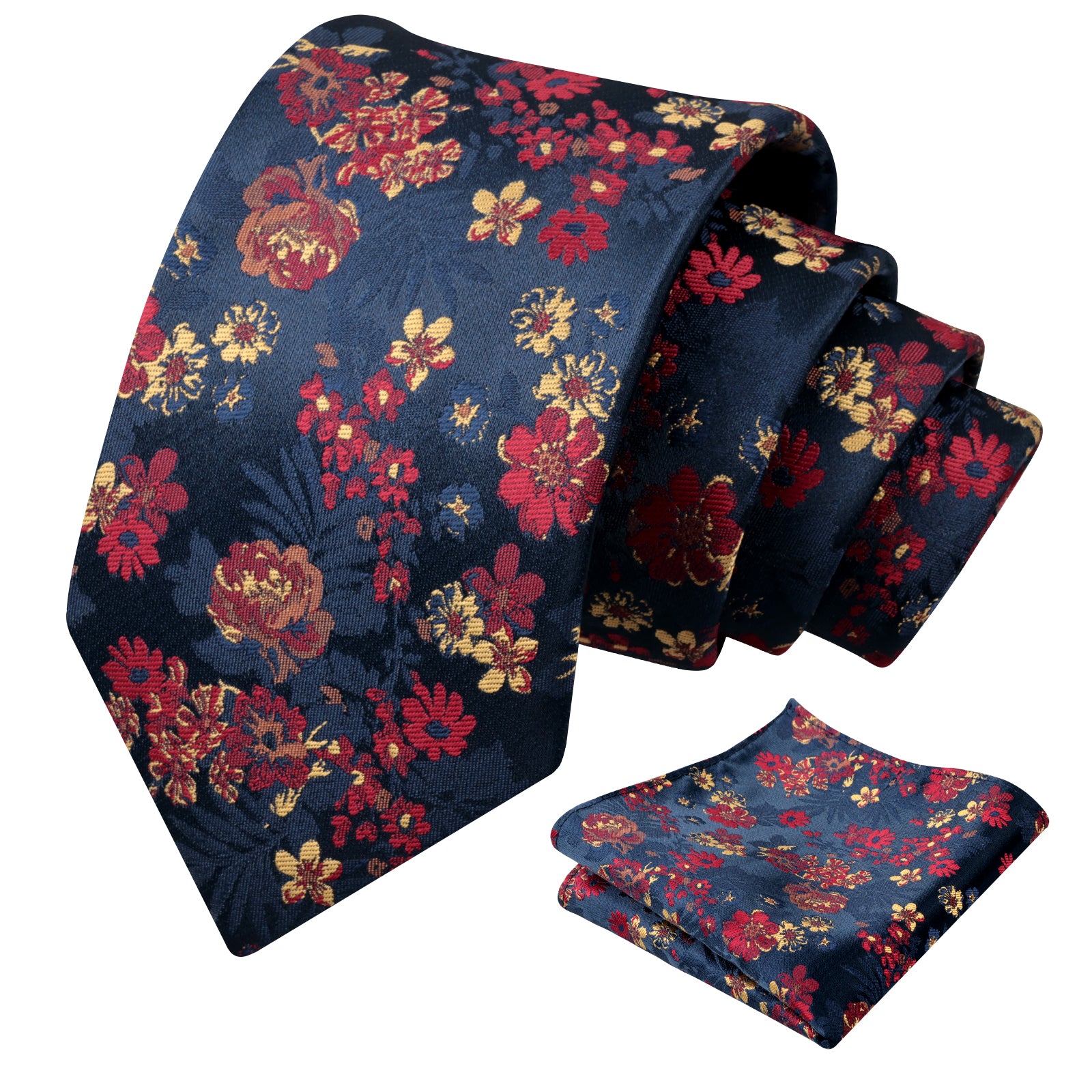 Mens 3.15 Inch Fresh Elegant Floral Tie Set Modern Necktie-923