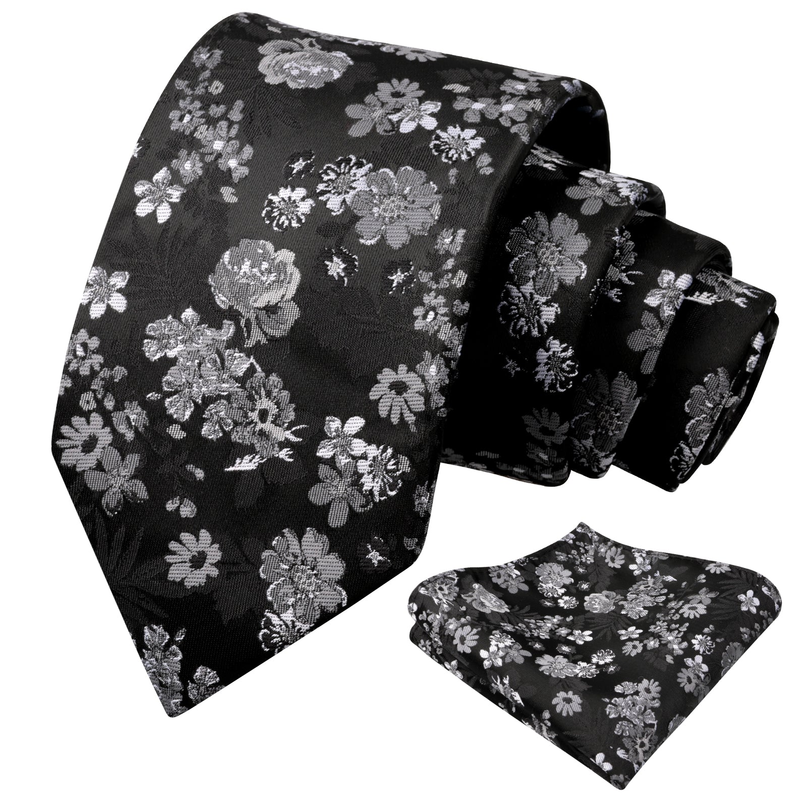 Mens 3.15 Inch Fresh Elegant Floral Tie Set Modern Necktie-923