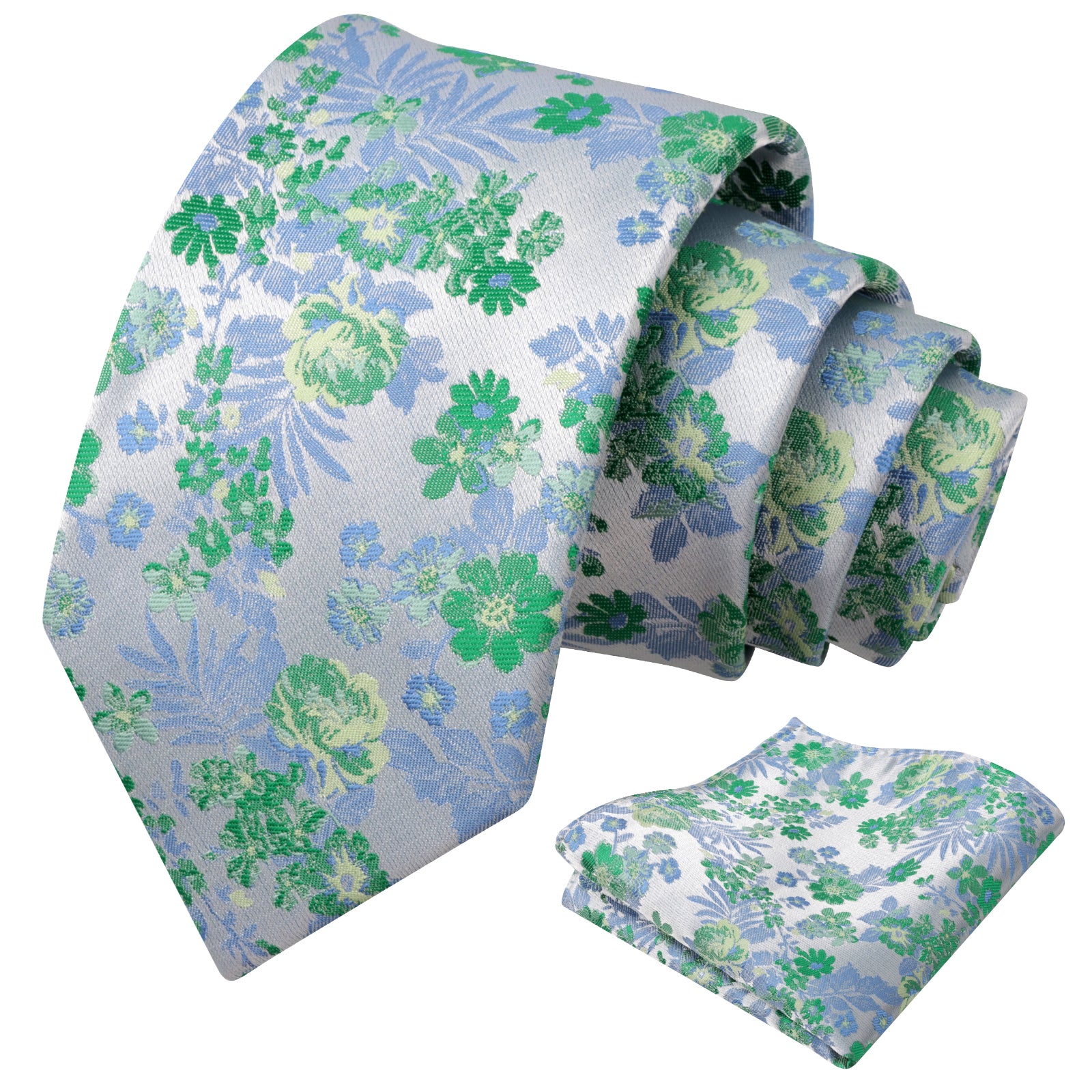Mens 3.15 Inch Fresh Elegant Floral Tie Set Modern Necktie-923
