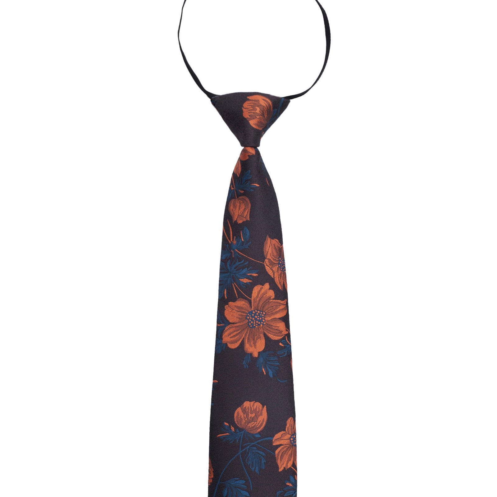 Boys 13inches Length Flower Pattern Neckties-065