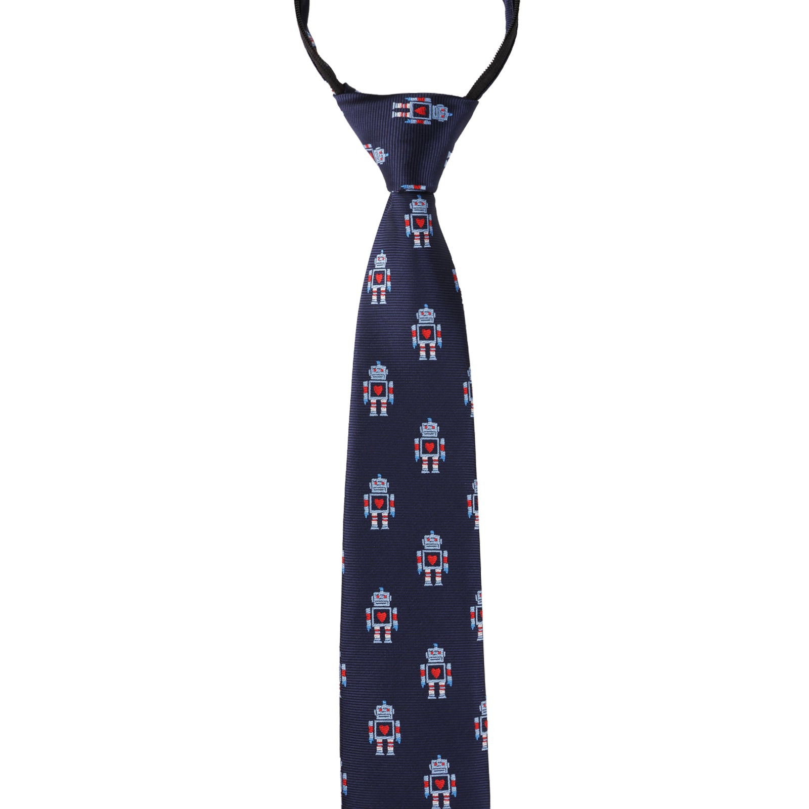 Toddler Printed Fun Novelty Woven Stripe Solid Neckties for Kids-068