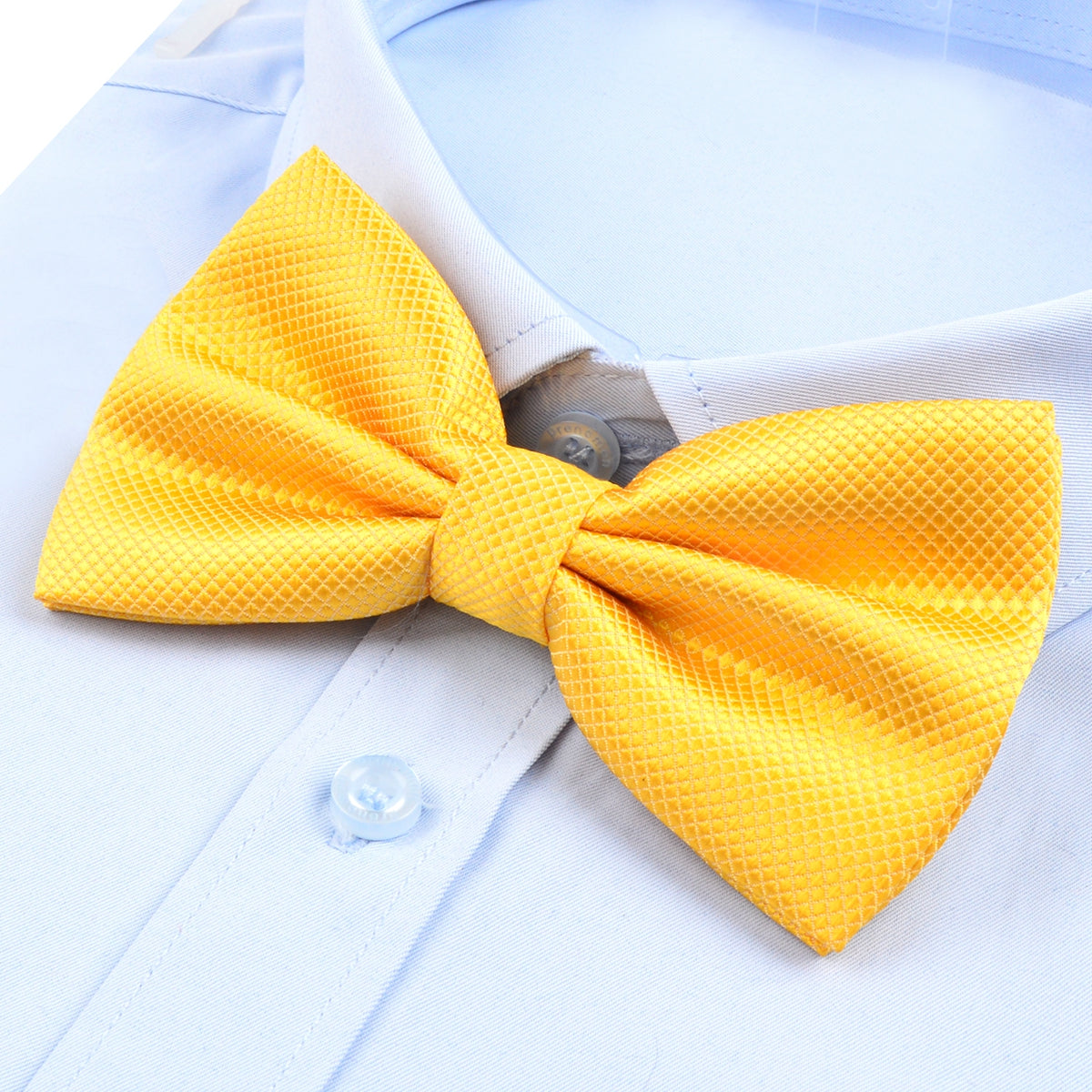 Men's Solid Color Banded Pre-tied Bow Ties, 001