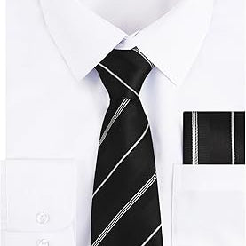 3pcs Mens Dress Shirt with Tie Pocket Square Set Classic Long Sleeve Shirts Matching Necktie Button Down Shirt-105