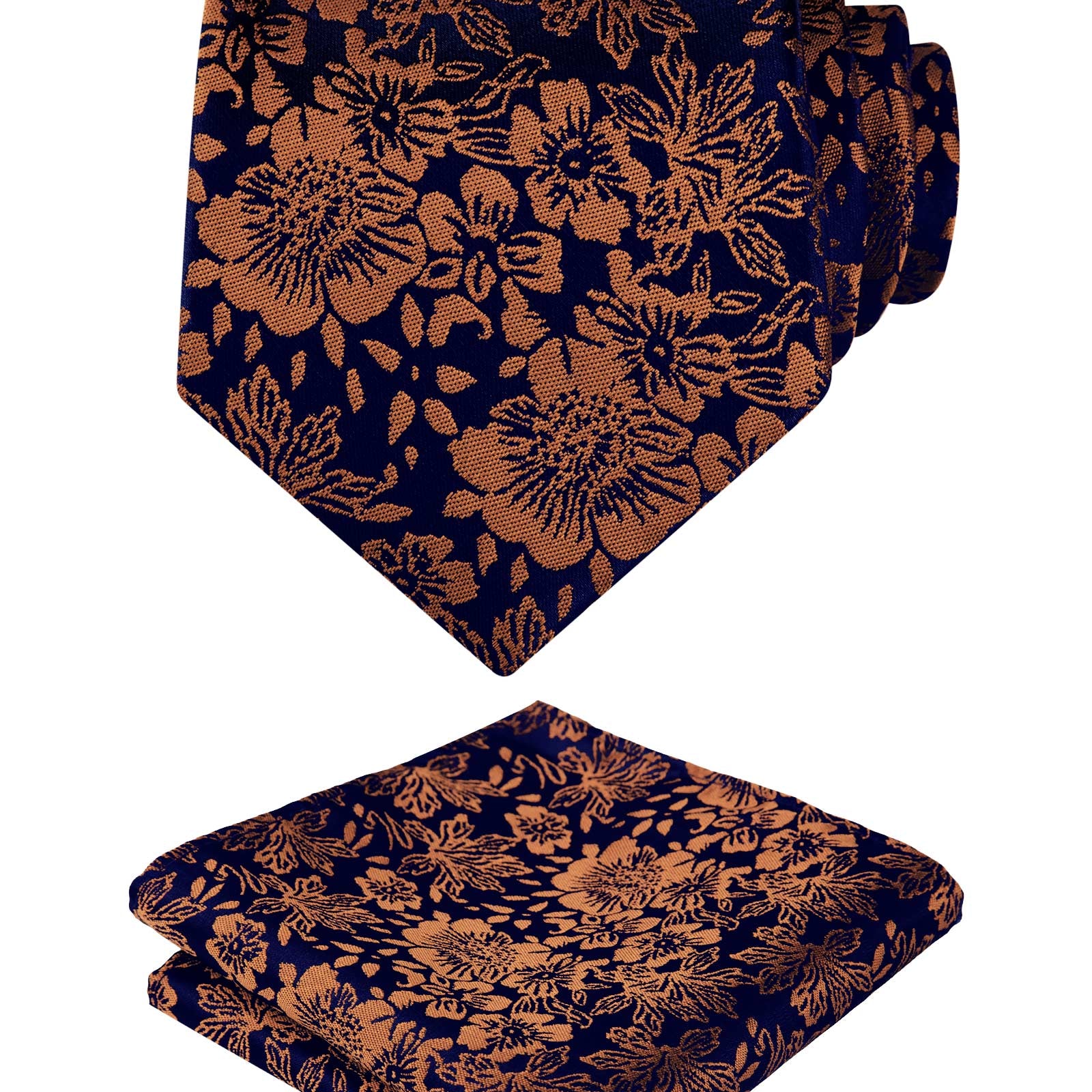 Men's 3.15'' Colorful Flower Pattern and handkerchief Necktie Set, 148