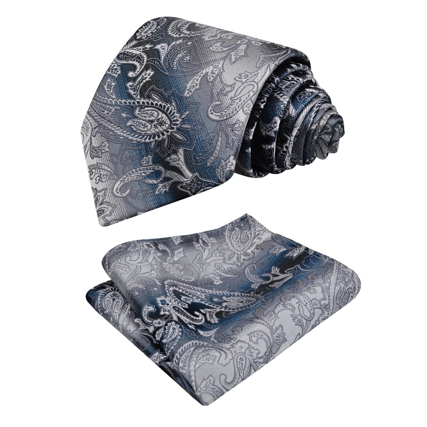 Men's 3.15'' Colorful Flower Pattern and handkerchief Necktie Set, 148