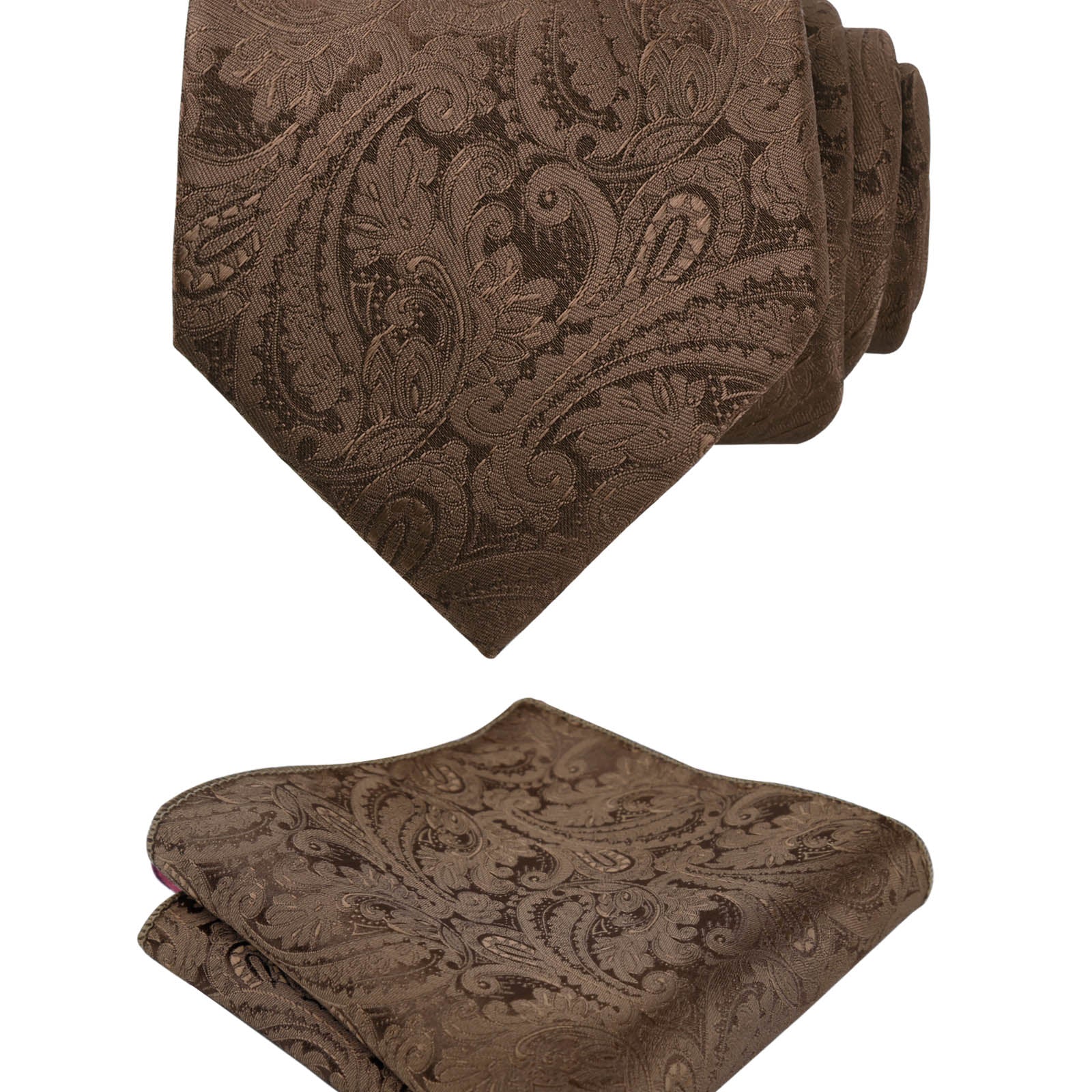 Men's Paisley Floral Tie Handkerchief Casual Set