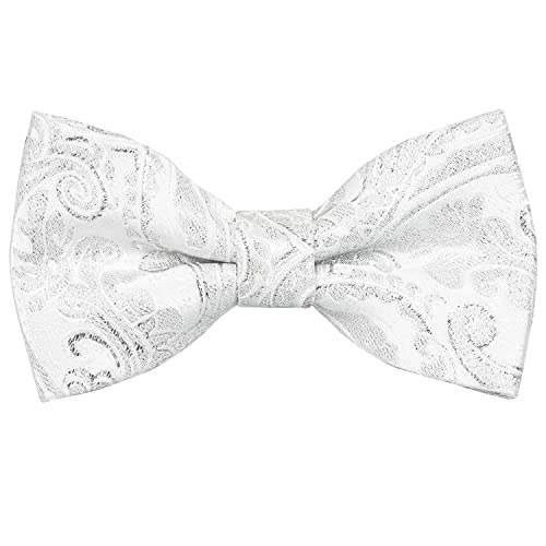Boy's Adjustable Fashion Paisley Floral Strapped Pre-tied Kids Bow Tie #081