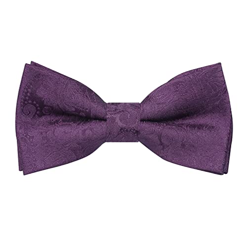 Boy's Adjustable Fashion Paisley Floral Strapped Pre-tied Kids Bow Tie #081