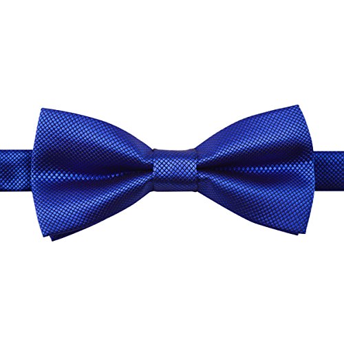 Men's Solid Formal Banded Pre-tied Bow Ties Cufflink Handkerchief Set #054