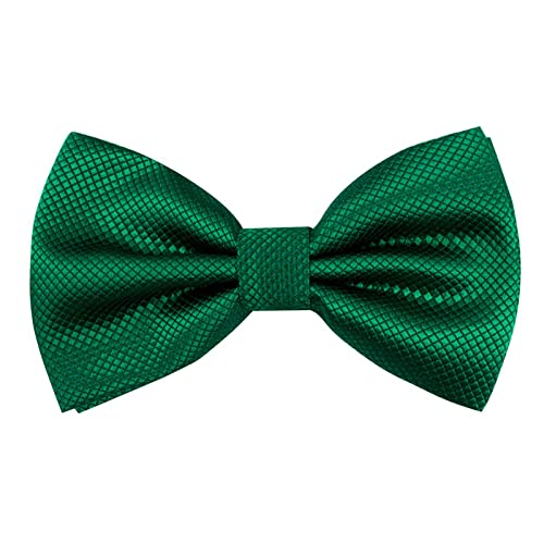 Men's Solid Color Banded Pre-tied Bow Ties, 001