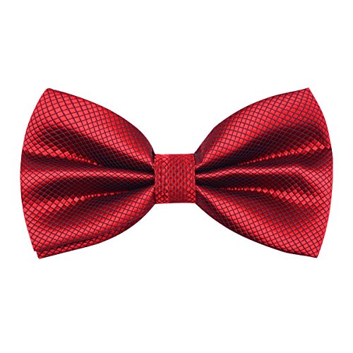 Men's Solid Color Banded Pre-tied Bow Ties, 001