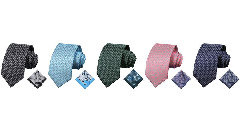 Men's Tie and Pocket Square Set