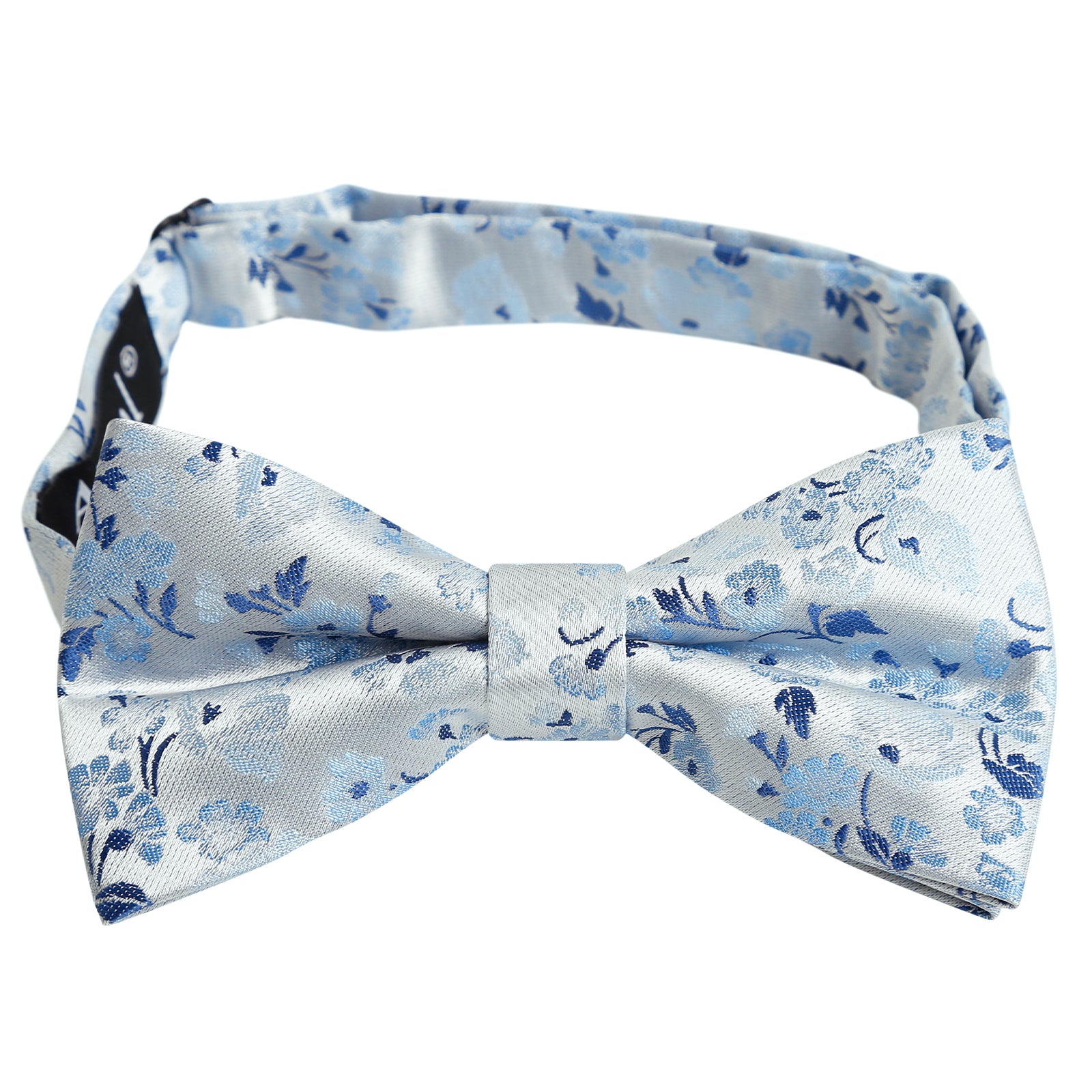 Men's Floral Pattern Pre-tied Bow Tie and Pocket Square and Cufflinks Set-006