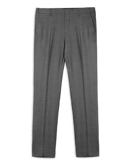 Alizeal Mens Plaid Dress Pants Hidden Expandable Waist Business Trousers Slim Fit, Gray