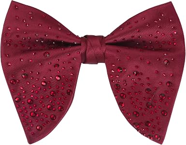 Velvet Pre-tied Adjustable Bow Tie for Men Oversize Formal Solid Tuxedo Bowtie-056