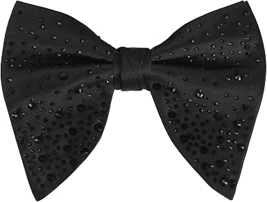 Velvet Pre-tied Adjustable Bow Tie for Men Oversize Formal Solid Tuxedo Bowtie-056