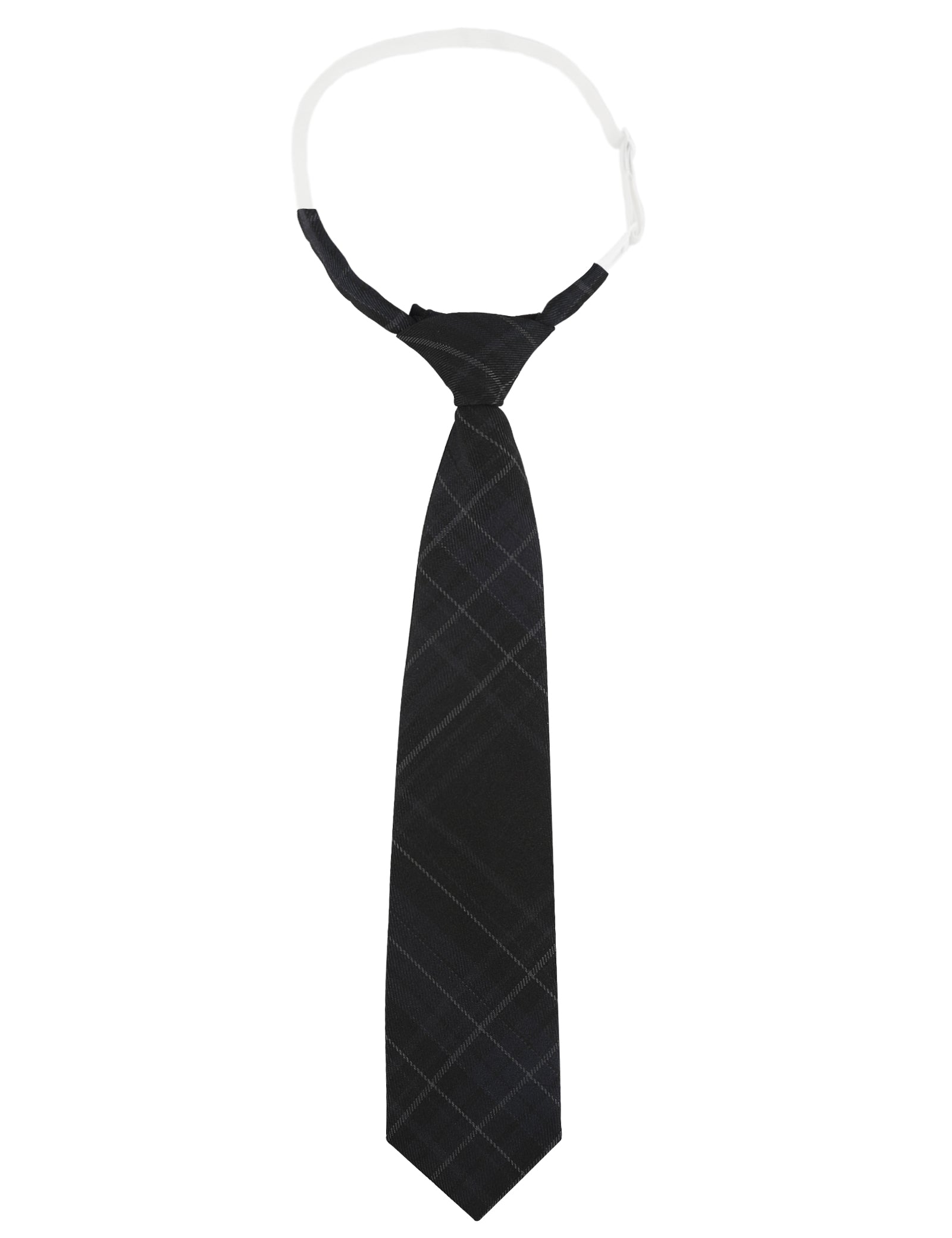 Alizeal Kids Elastic Pre-tied Adjustable Tartan Necktie for School Party Wedding and Everyday Use-062