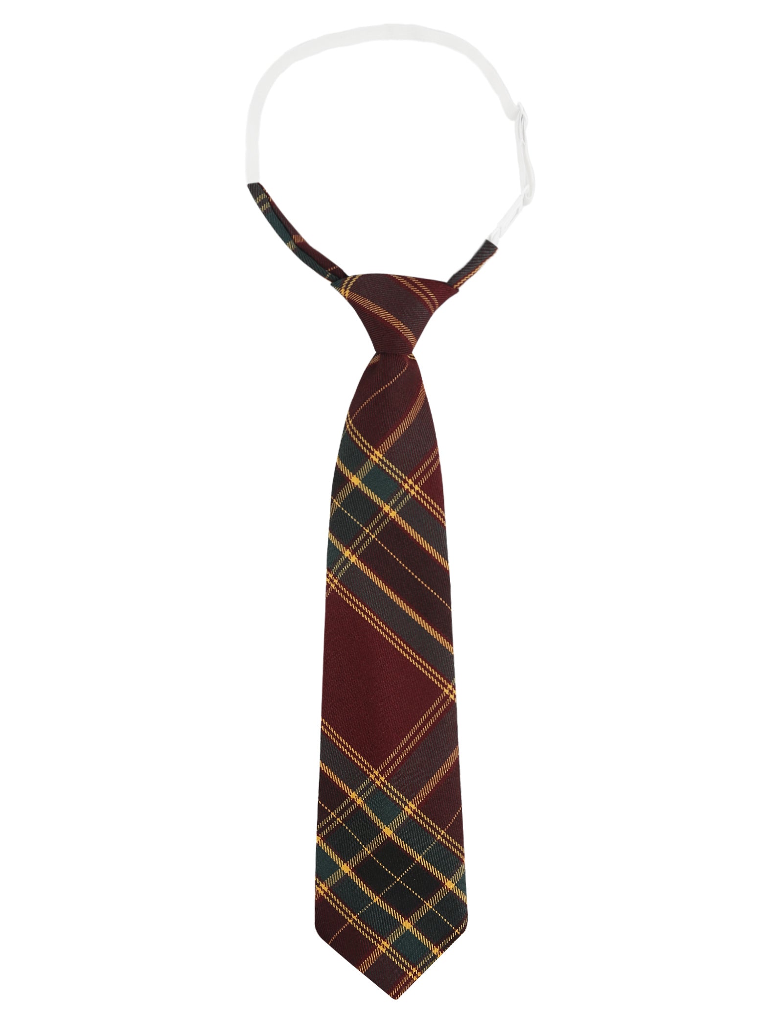 Alizeal Kids Elastic Pre-tied Adjustable Tartan Necktie for School Party Wedding and Everyday Use-062