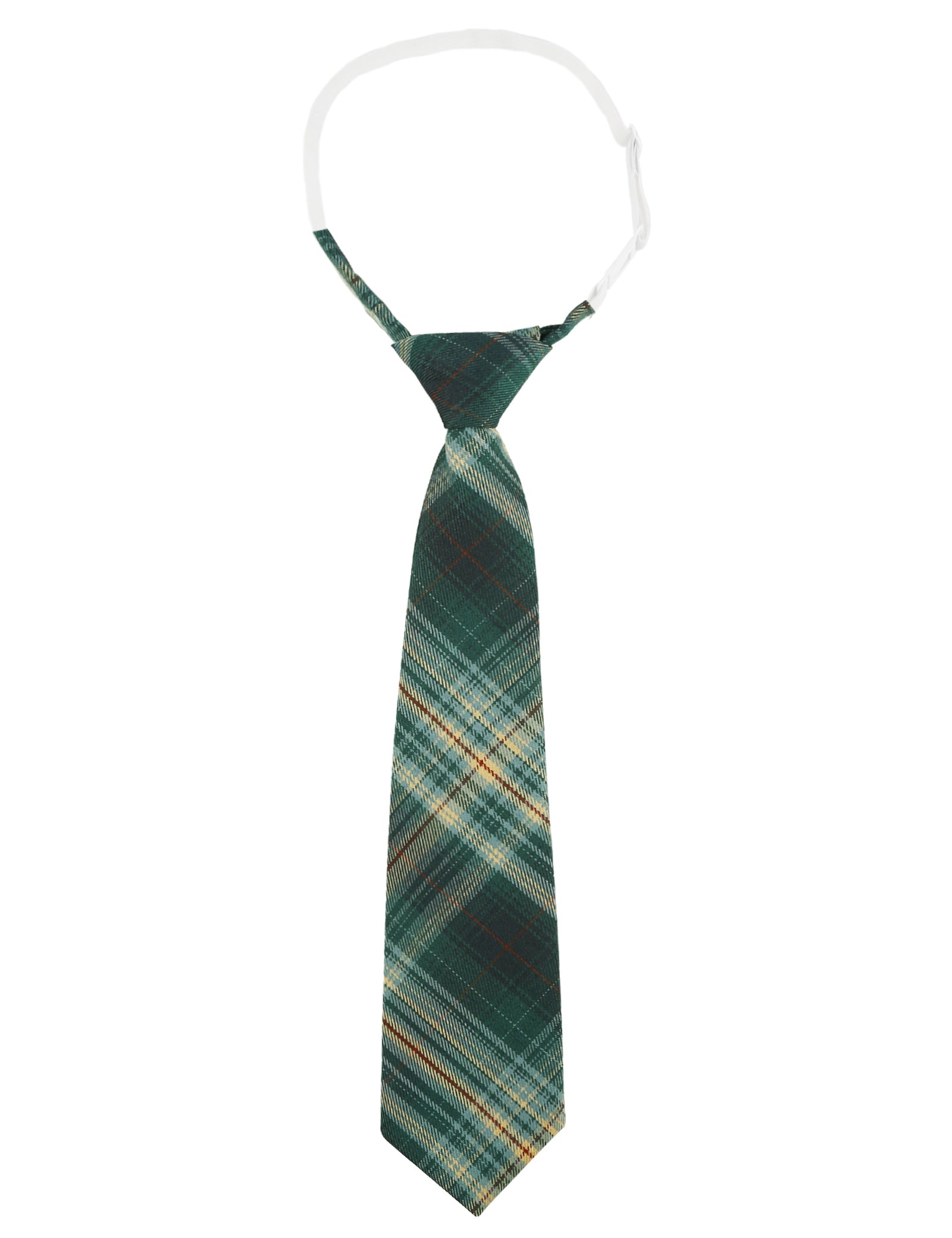 Alizeal Kids Elastic Pre-tied Adjustable Tartan Necktie for School Party Wedding and Everyday Use-062