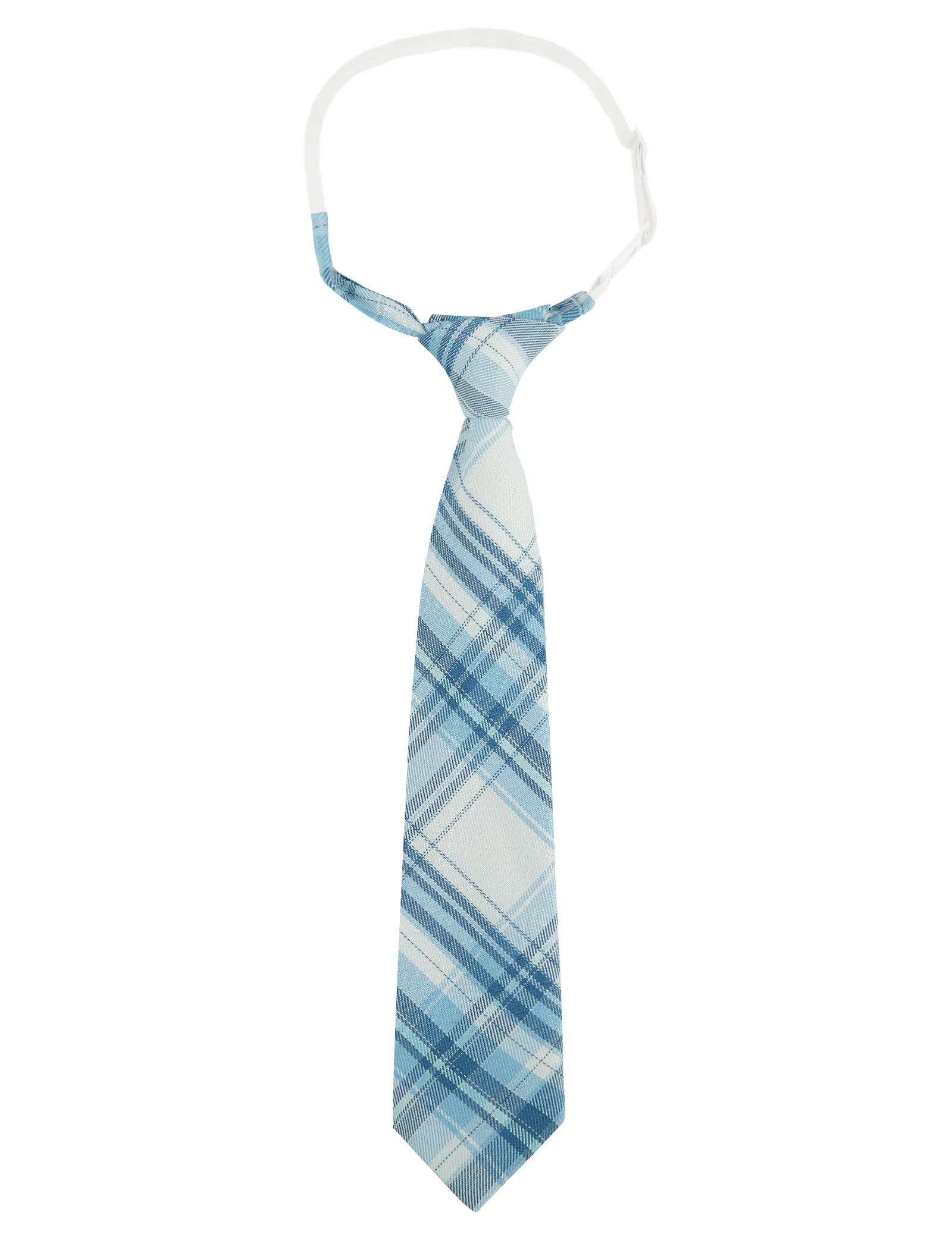 Alizeal Kids Elastic Pre-tied Adjustable Tartan Necktie for School Party Wedding and Everyday Use-062