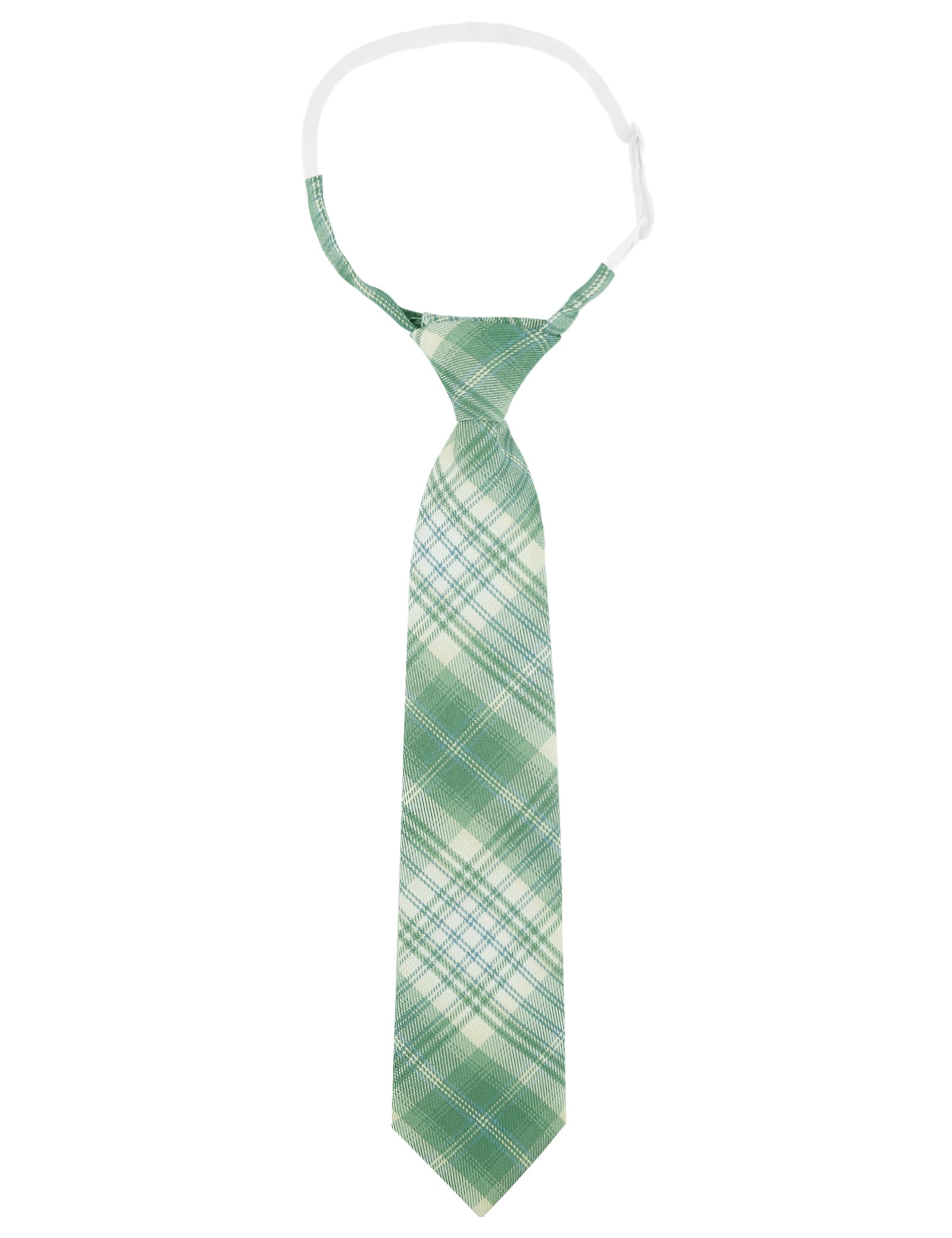 Alizeal Kids Elastic Pre-tied Adjustable Tartan Necktie for School Party Wedding and Everyday Use-062