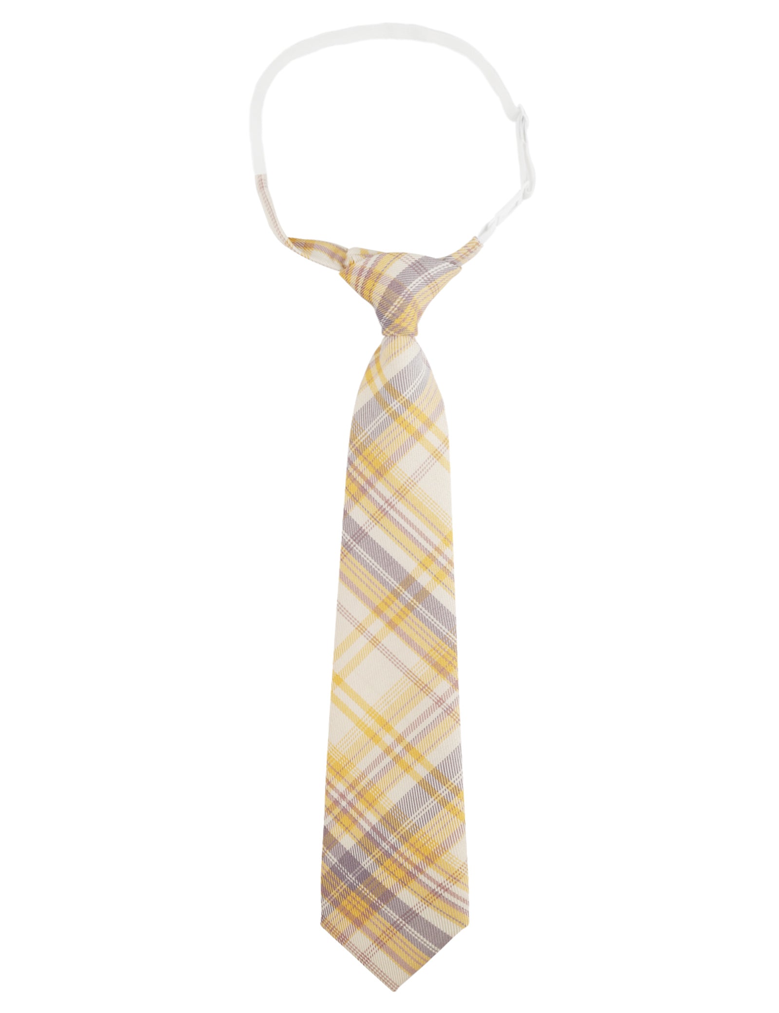 Alizeal Kids Elastic Pre-tied Adjustable Tartan Necktie for School Party Wedding and Everyday Use-062