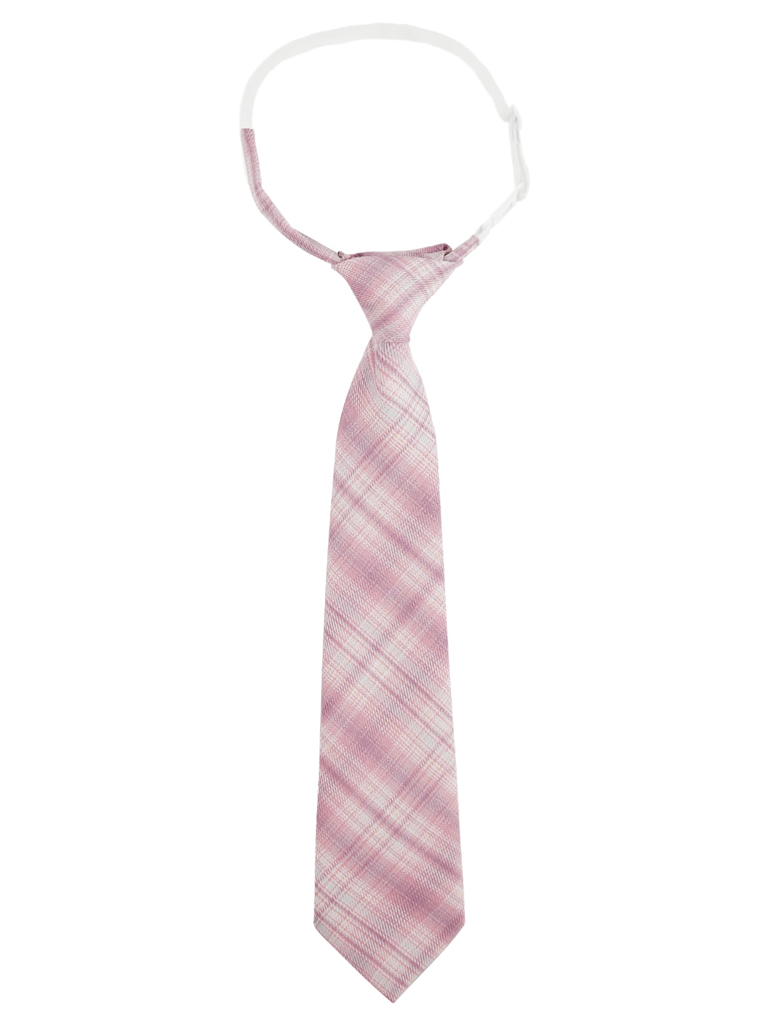 Alizeal Kids Elastic Pre-tied Adjustable Tartan Necktie for School Party Wedding and Everyday Use-062