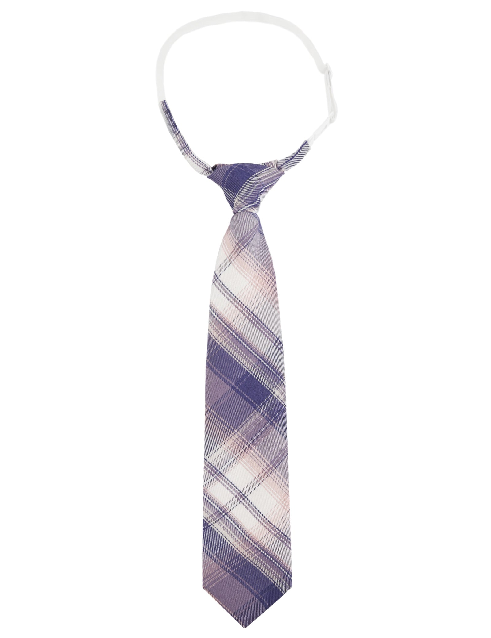 Alizeal Kids Elastic Pre-tied Adjustable Tartan Necktie for School Party Wedding and Everyday Use-062