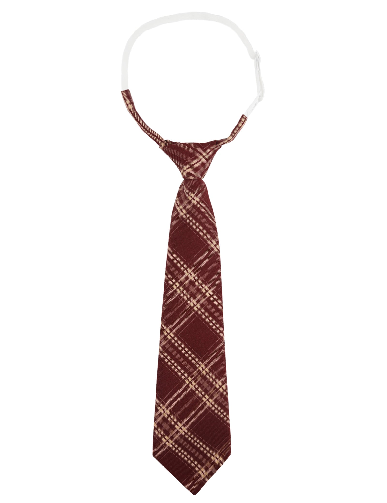 Alizeal Kids Elastic Pre-tied Adjustable Tartan Necktie for School Party Wedding and Everyday Use-062