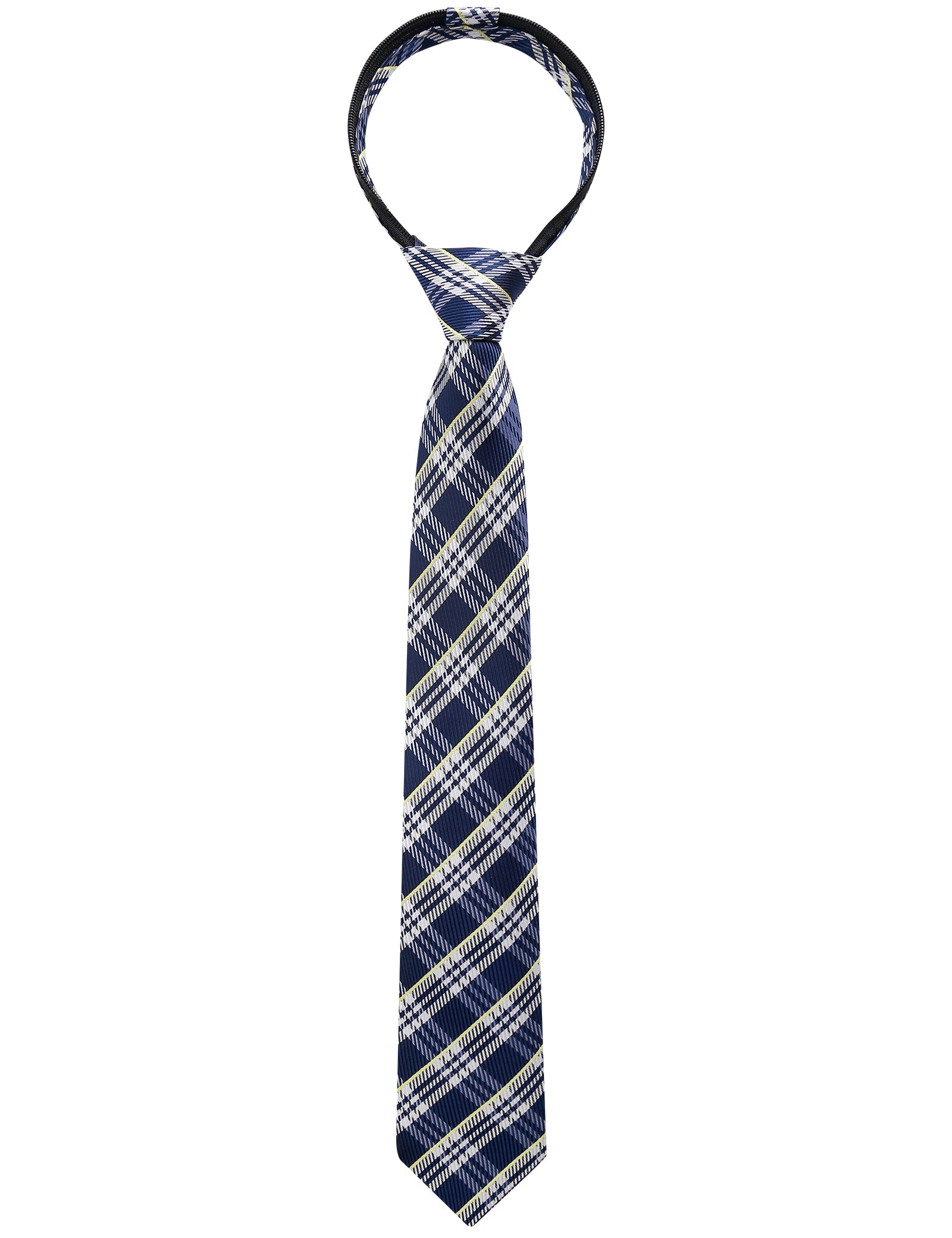 Boys 15inch Length Novelty Woven Stripe Neckties for Age 8-14-064