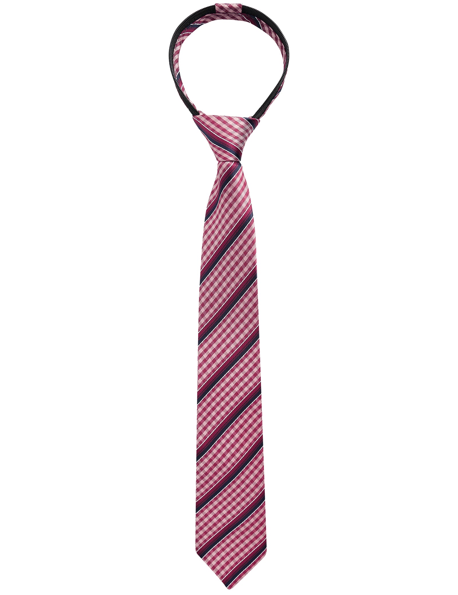 Boys 15inch Length Novelty Woven Stripe Neckties for Age 8-14-064