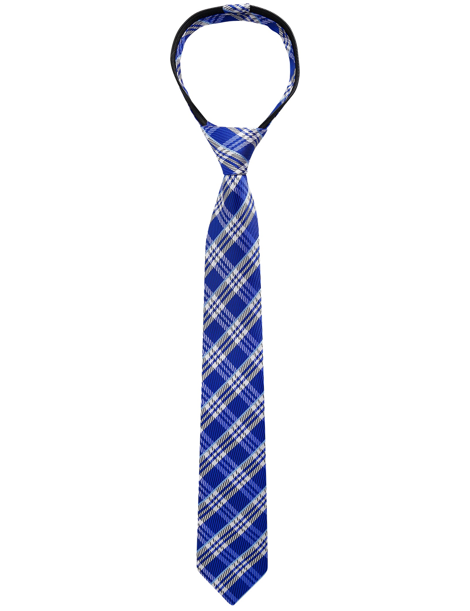 Boys 15inch Length Novelty Woven Stripe Neckties for Age 8-14-064
