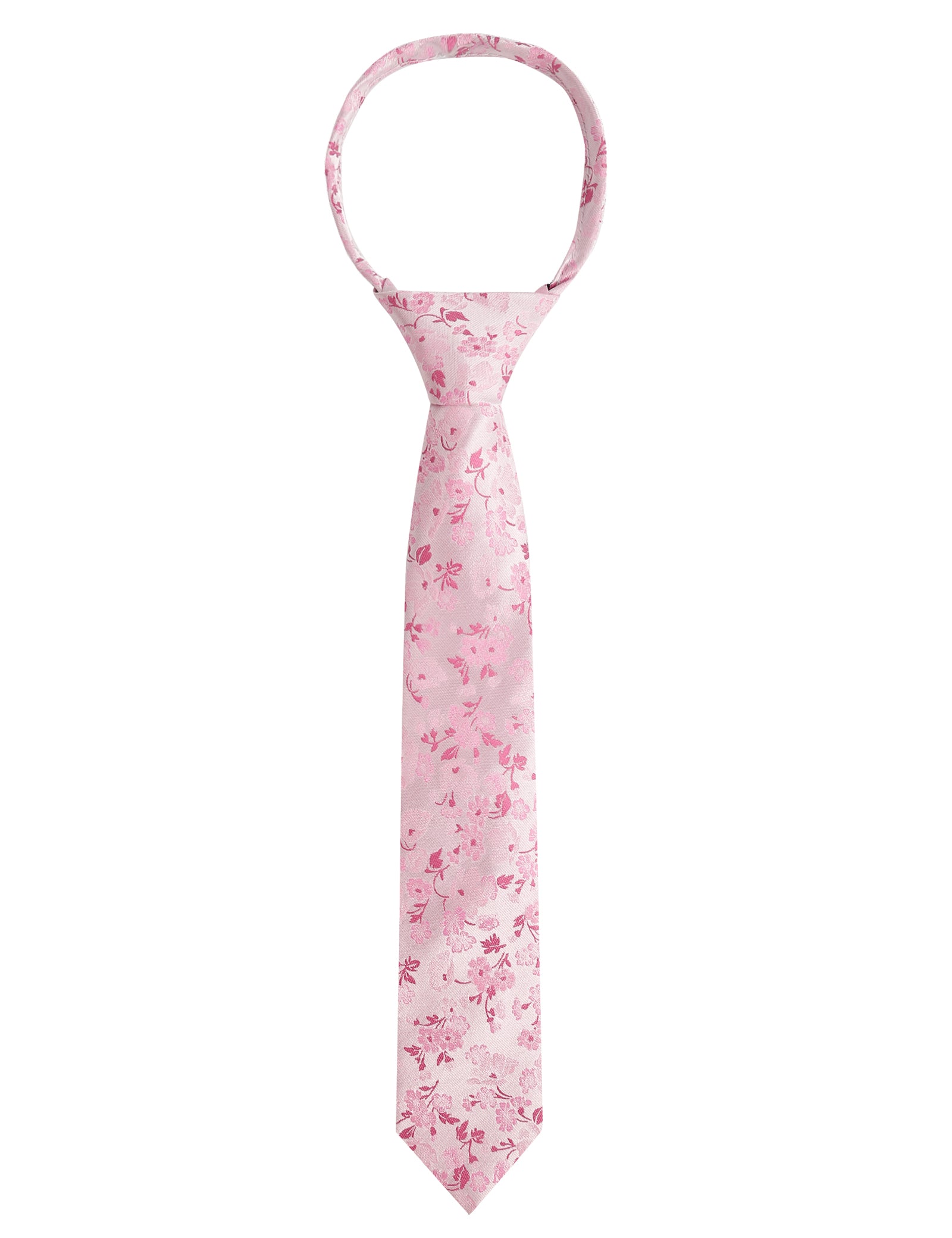 Boys Unique Floral Tie and Pre-tied Adjustable Necktie for Kids-069