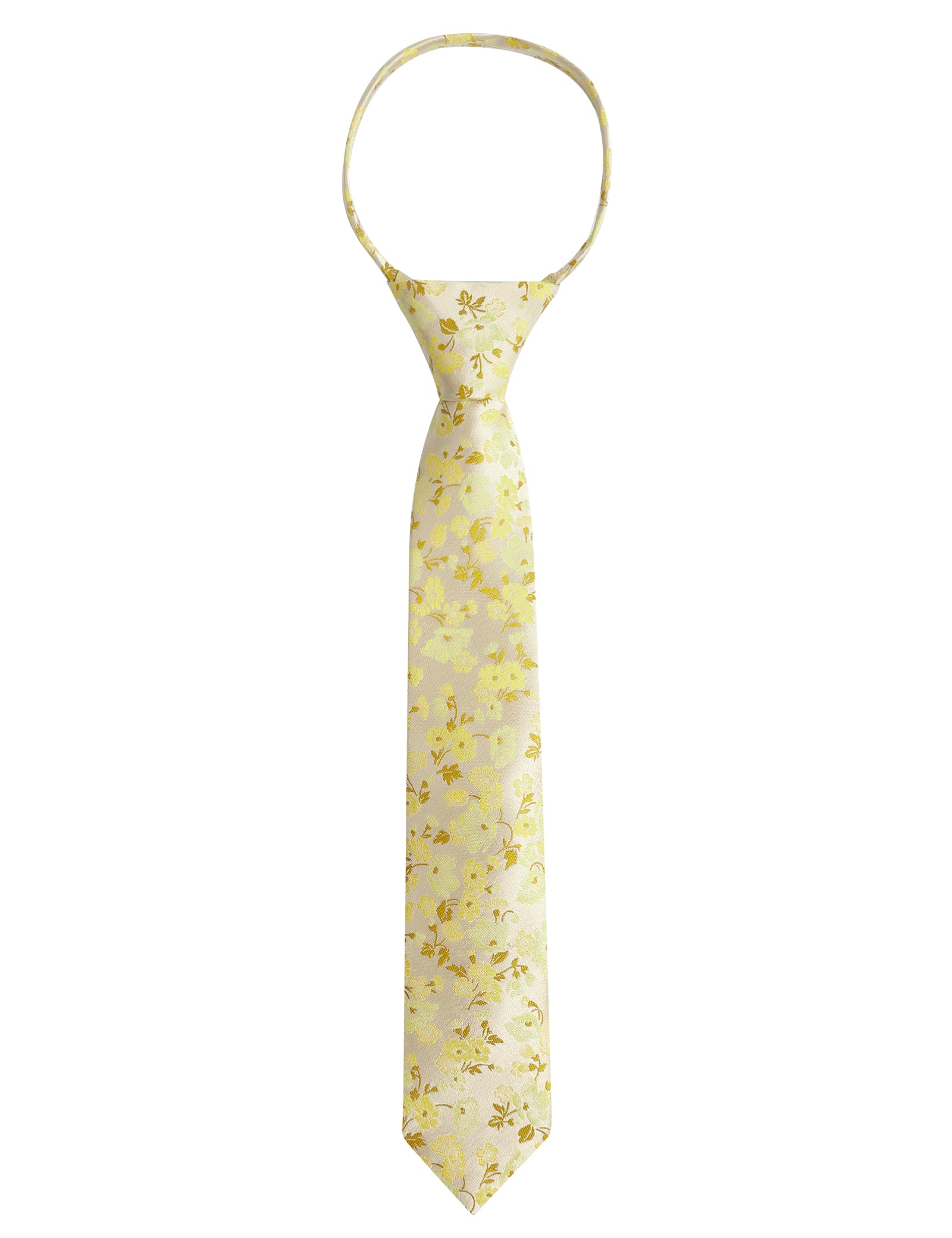 Boys Unique Floral Tie and Pre-tied Adjustable Necktie for Kids-069