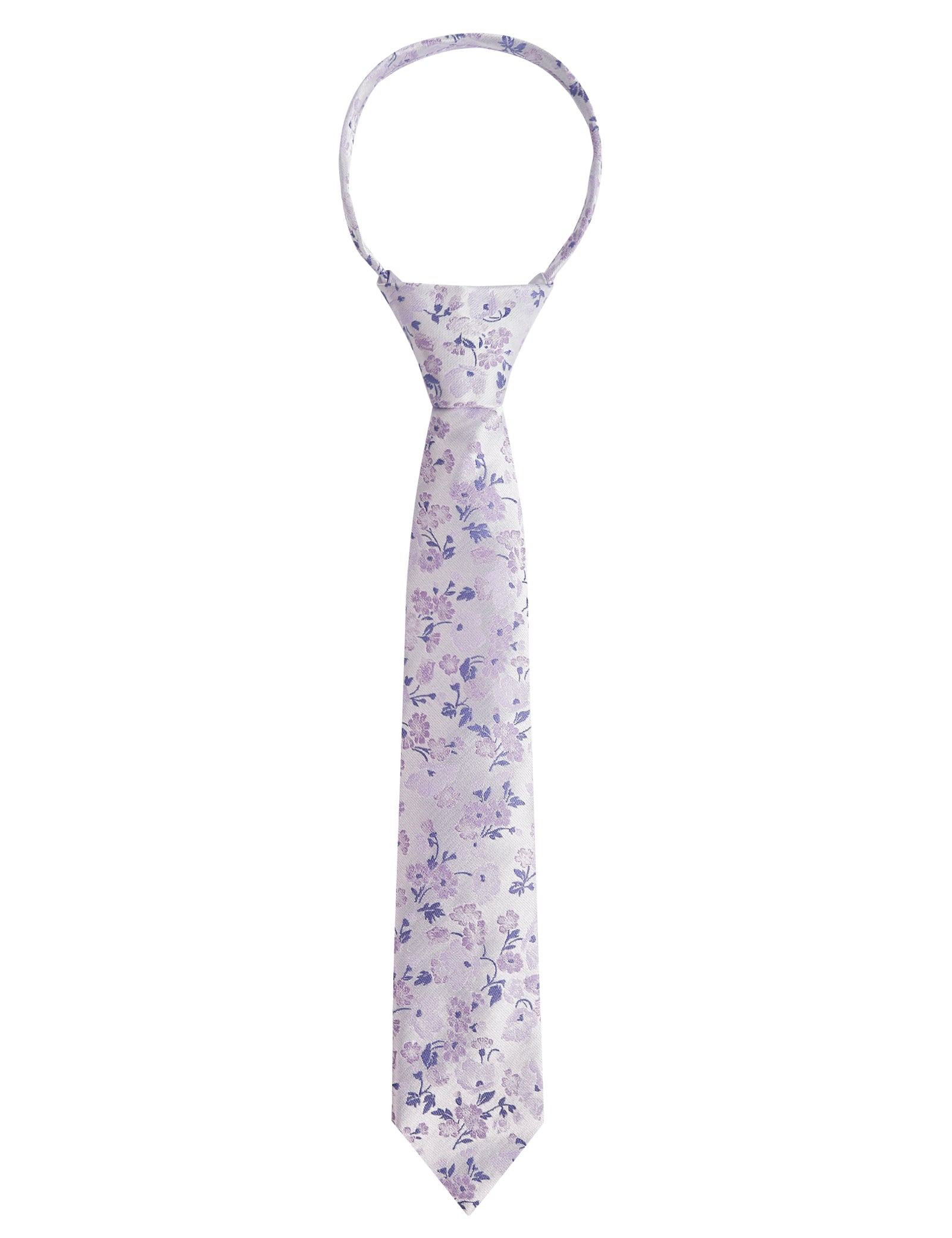 Boys Unique Floral Tie and Pre-tied Adjustable Necktie for Kids-069