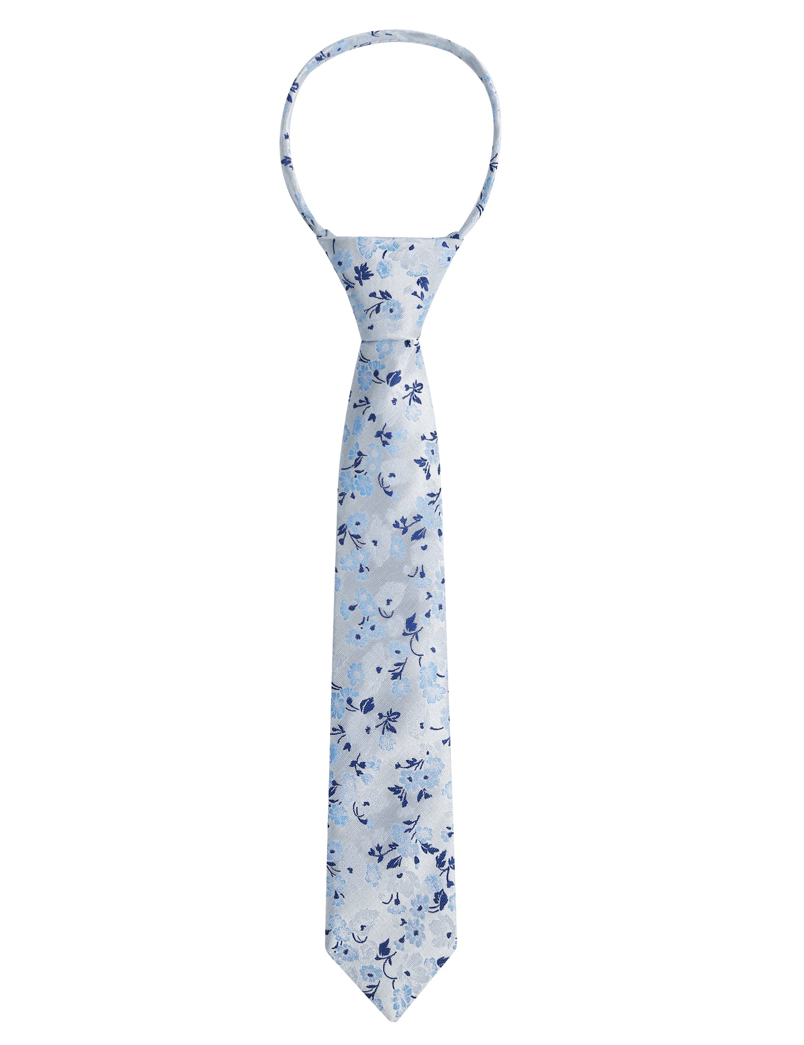 Boys Unique Floral Tie and Pre-tied Adjustable Necktie for Kids-069