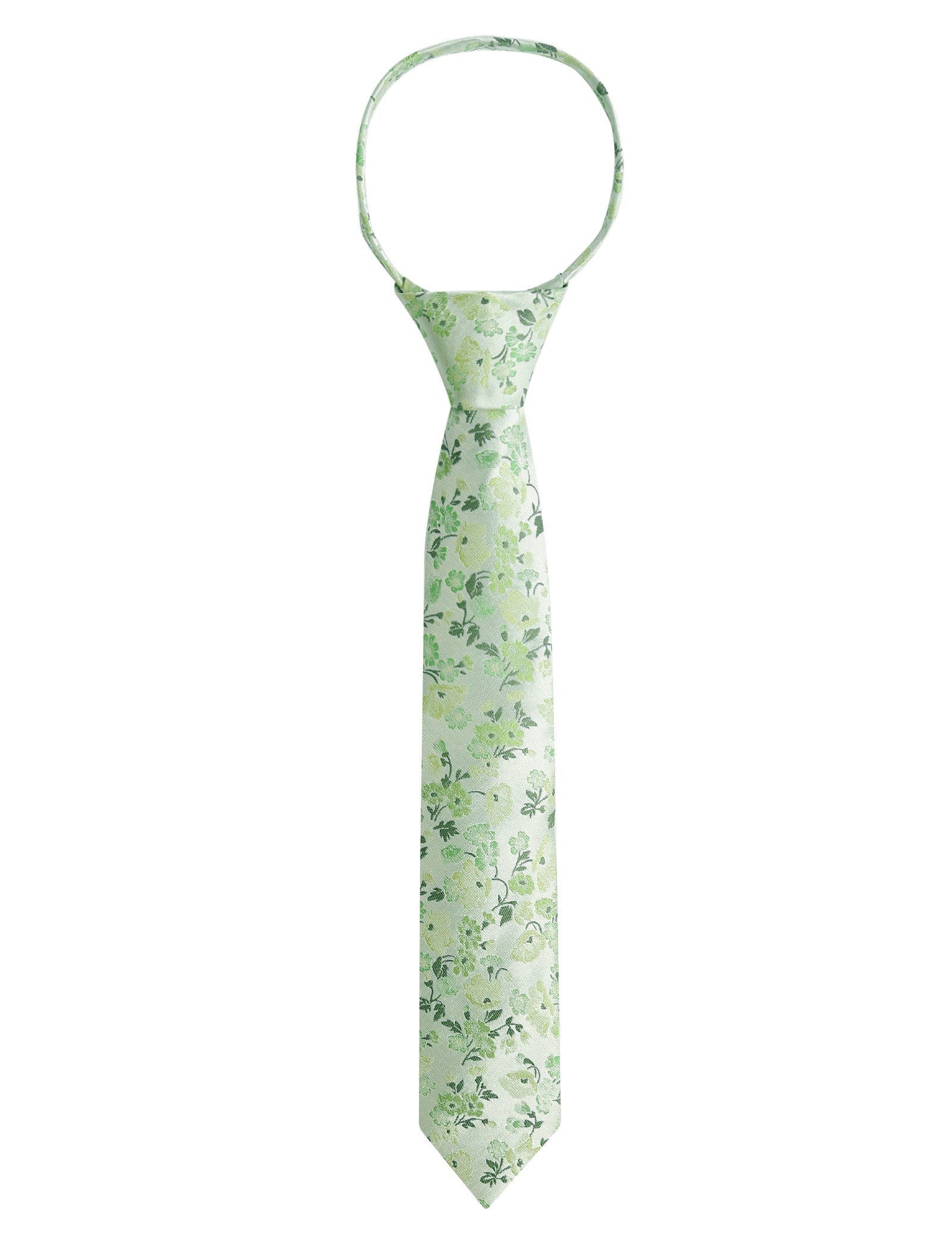 Boys Unique Floral Tie and Pre-tied Adjustable Necktie for Kids-069