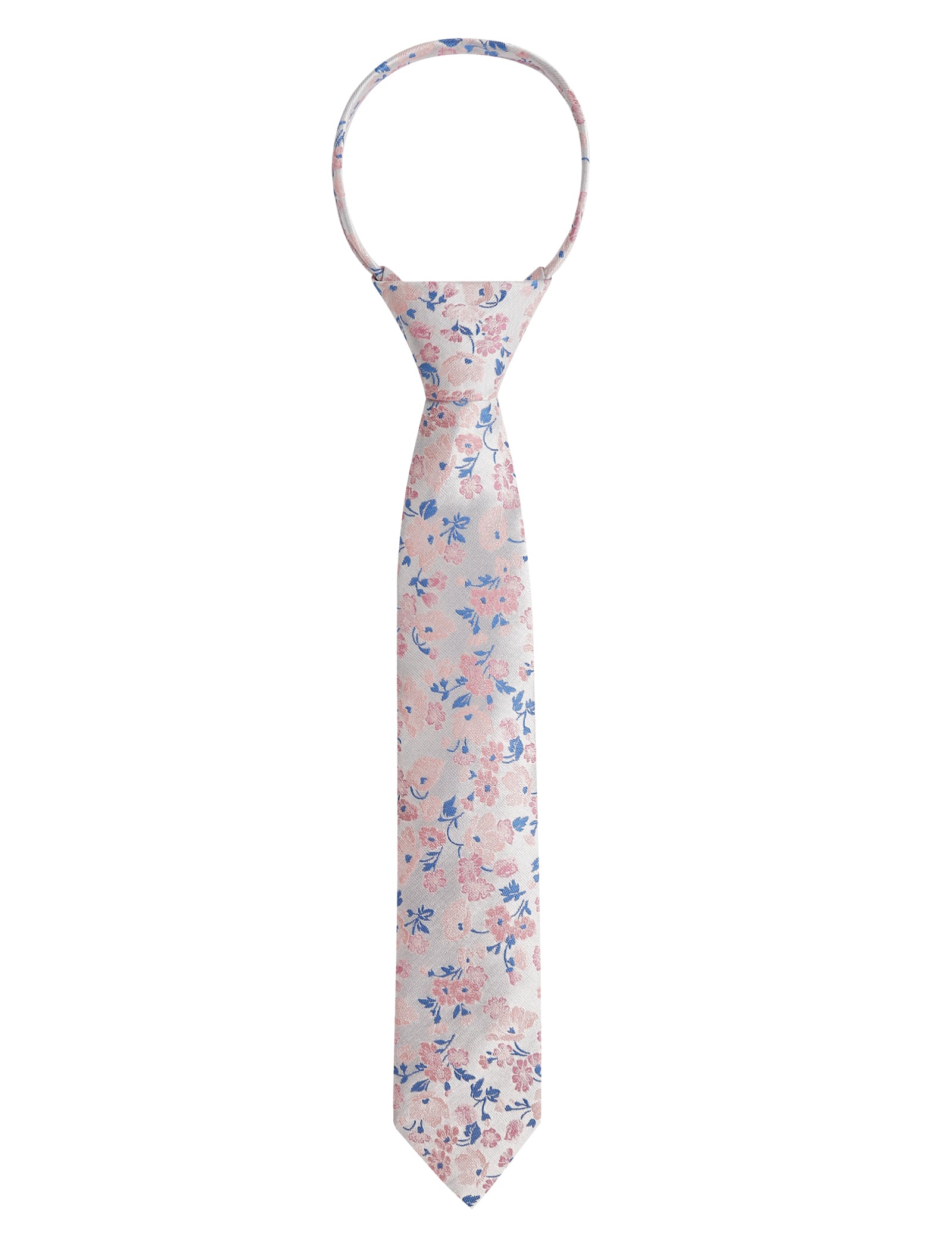 Boys Unique Floral Tie and Pre-tied Adjustable Necktie for Kids-069